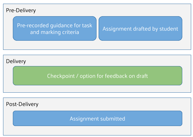 Diagram showing Summative Assessment Support approach