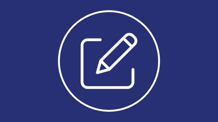 An icon of a notepad