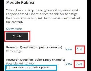 Crate or add - associating rubrics 2