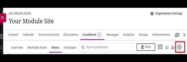 Gradebook settings - check rubrics 1