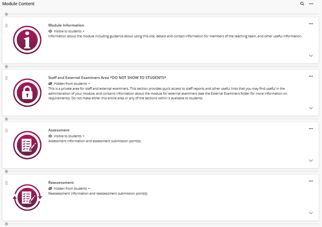 Blackboard module site template for 2025/6 academic year