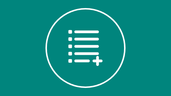 Icon for create new register