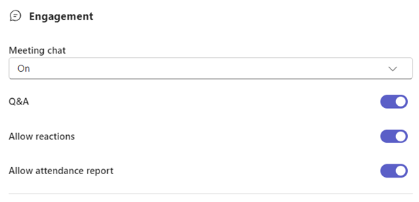 Q&A settings
