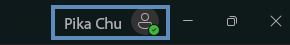 click on your profile name in MS Teams (top right corner)
