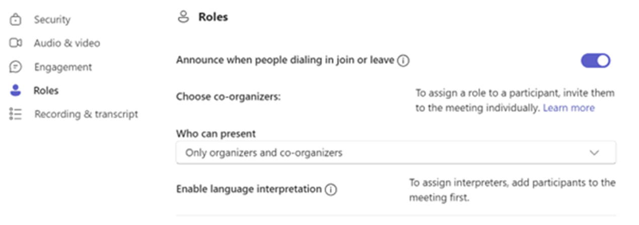 who can present