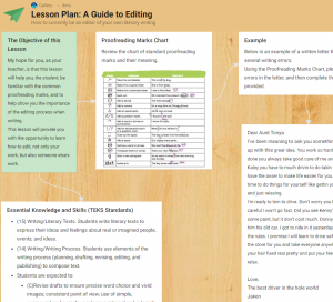 Padlet linked items screenshot