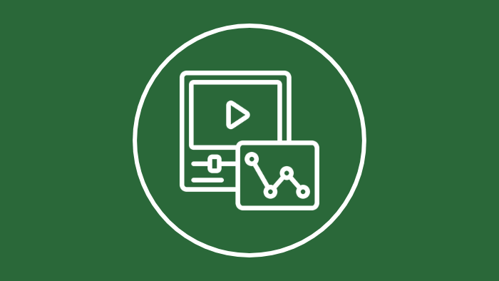 icon representing video analytics