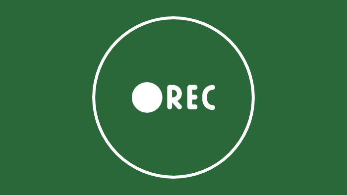 An icon showing a recording sign