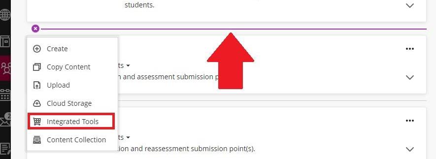 Click the dividing line and select integrated tools