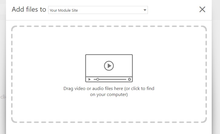 Panopto how to upload video graphic