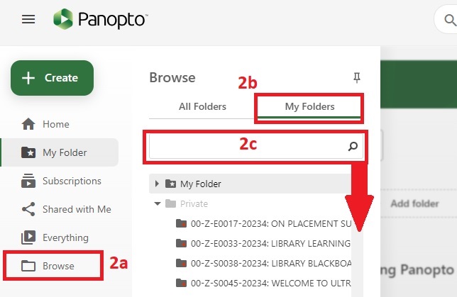 Panopto copy browse location