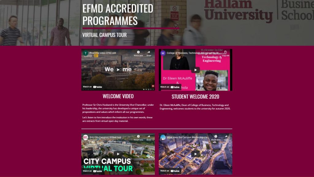 Virtual Campus Tour example